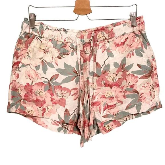 LOFT Pants - Loft Floral Drawstring Shorts in Size Medium